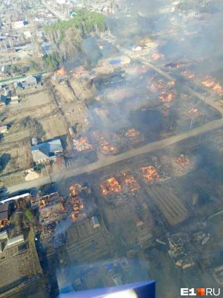 На Урале в пожаре сгорели 90 домов и колония: что осталось от посёлка (фото) 0