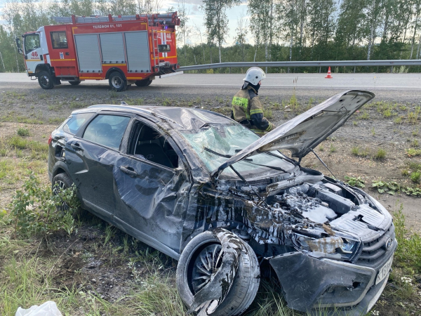 На Серовском тракте в районе Невьянска столкнулись два автомобиля (фото) 0