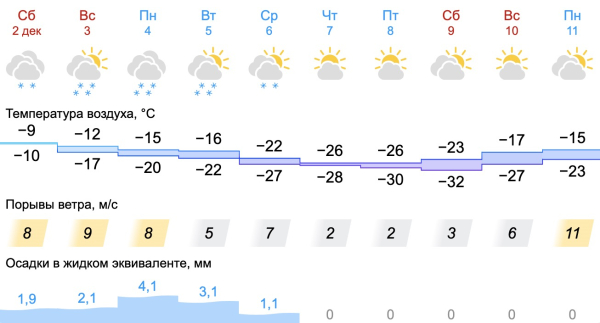 Уральские синоптики обновили официальный прогноз на декабрь 0
